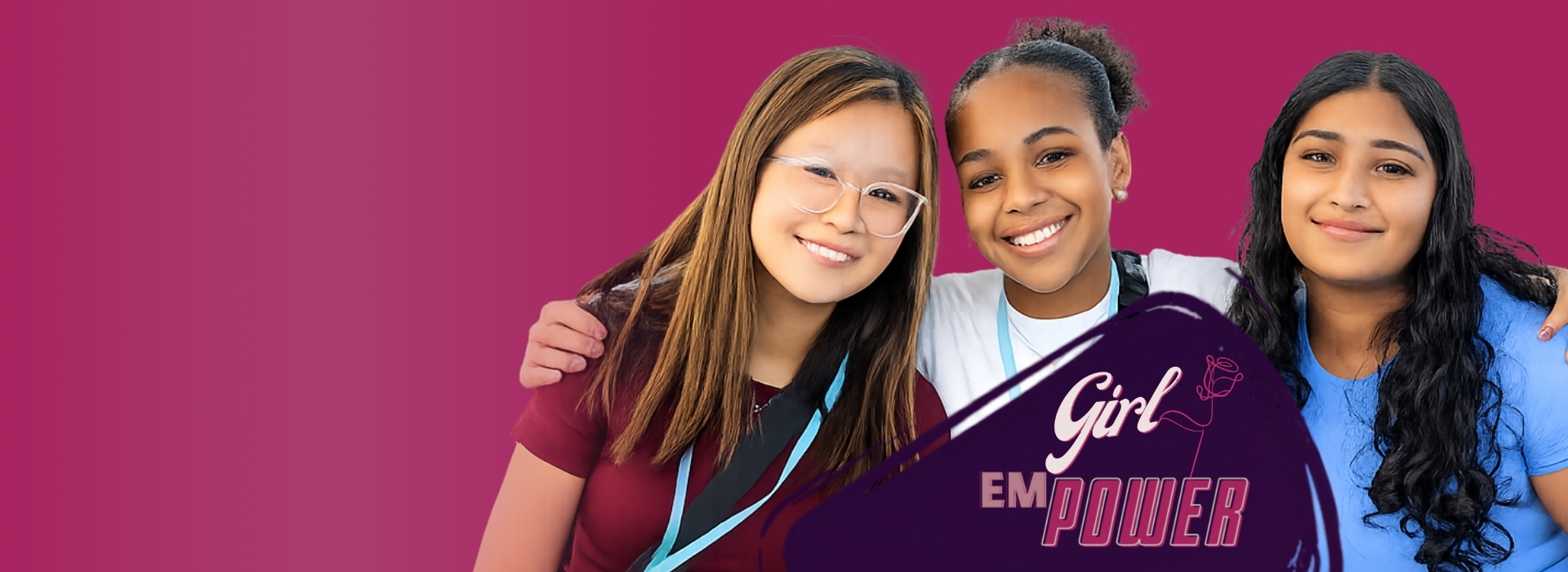 LCWAG Home Page Hero Desktop 4 Girl emPower 3 female participants